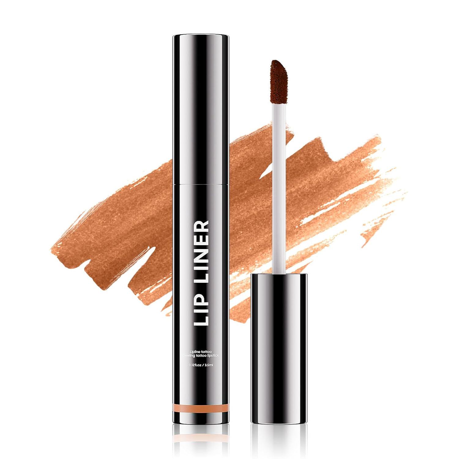 OETUIOW Lip Stain Peel off, Long-Lasting Lip Liner Stain, Moisturizing & Enhancing Complexion for All Skin Types Women, Waterproof, Easy to Use (Cocoa)