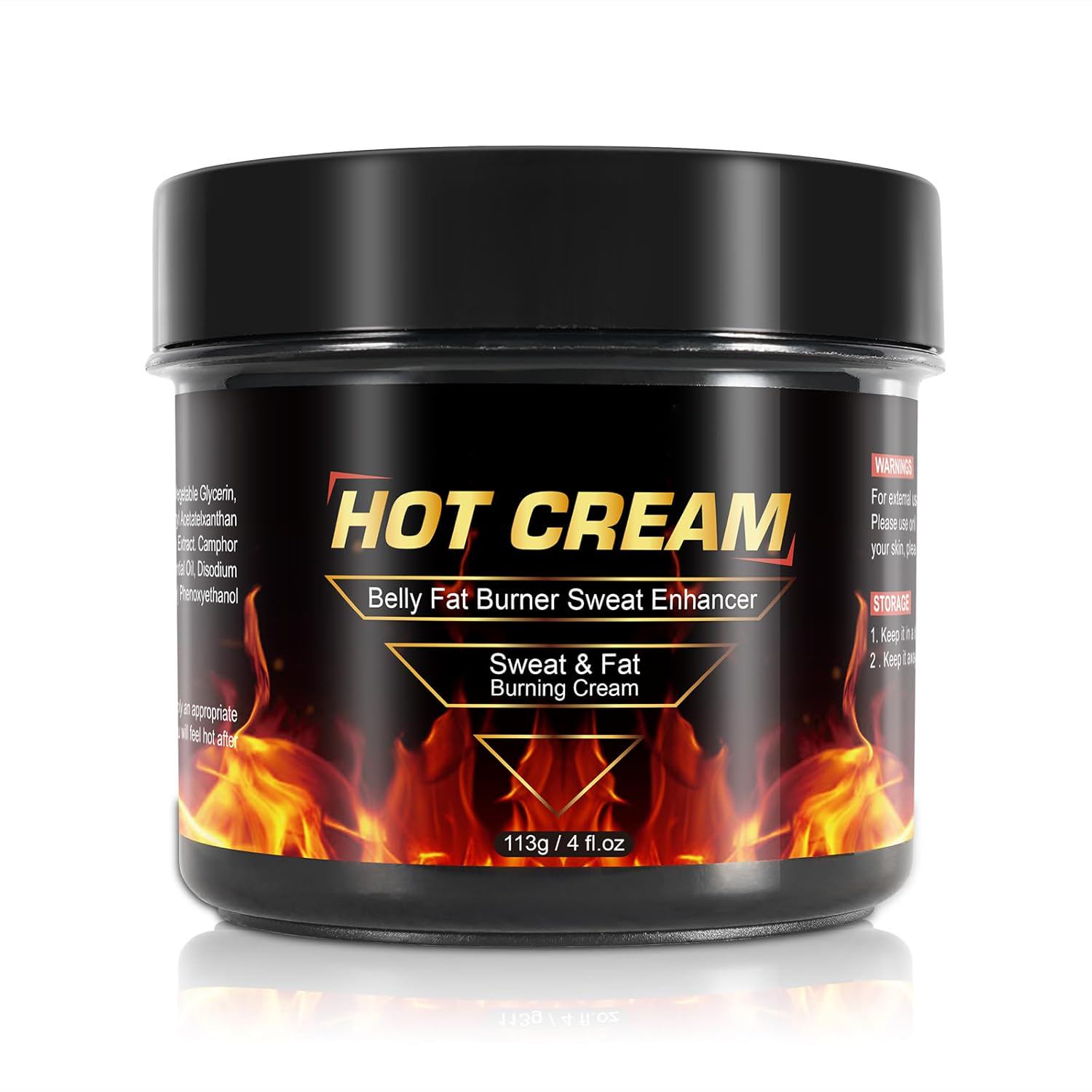 Workout Enhancer Hot Sweat Cream for Belly, Weight Loss Cellulite Treatment for Thighs Legs Abdomen Arms and Buttocks, Cellulite Slimming & Firming Cream for Women and Men