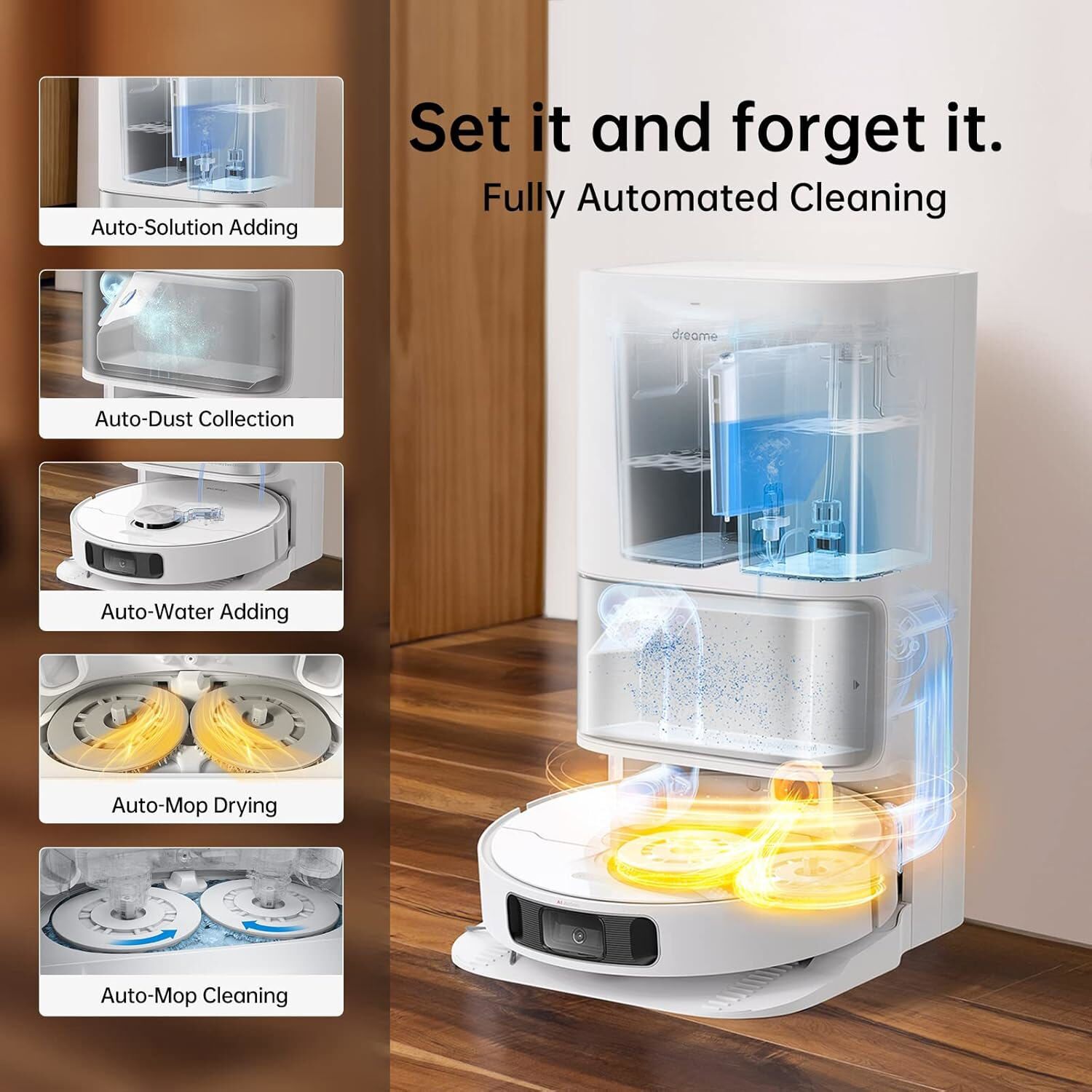 DREAME L10s Ultra Robot Vacuum Self-Refilling and Self-Emptying Base New