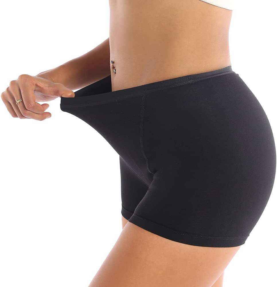 Mordlanka Period Shorts Absorbent Underwear Menstrual Incontinence Boyshorts Overnight for Girls Heavy Flow (Large)