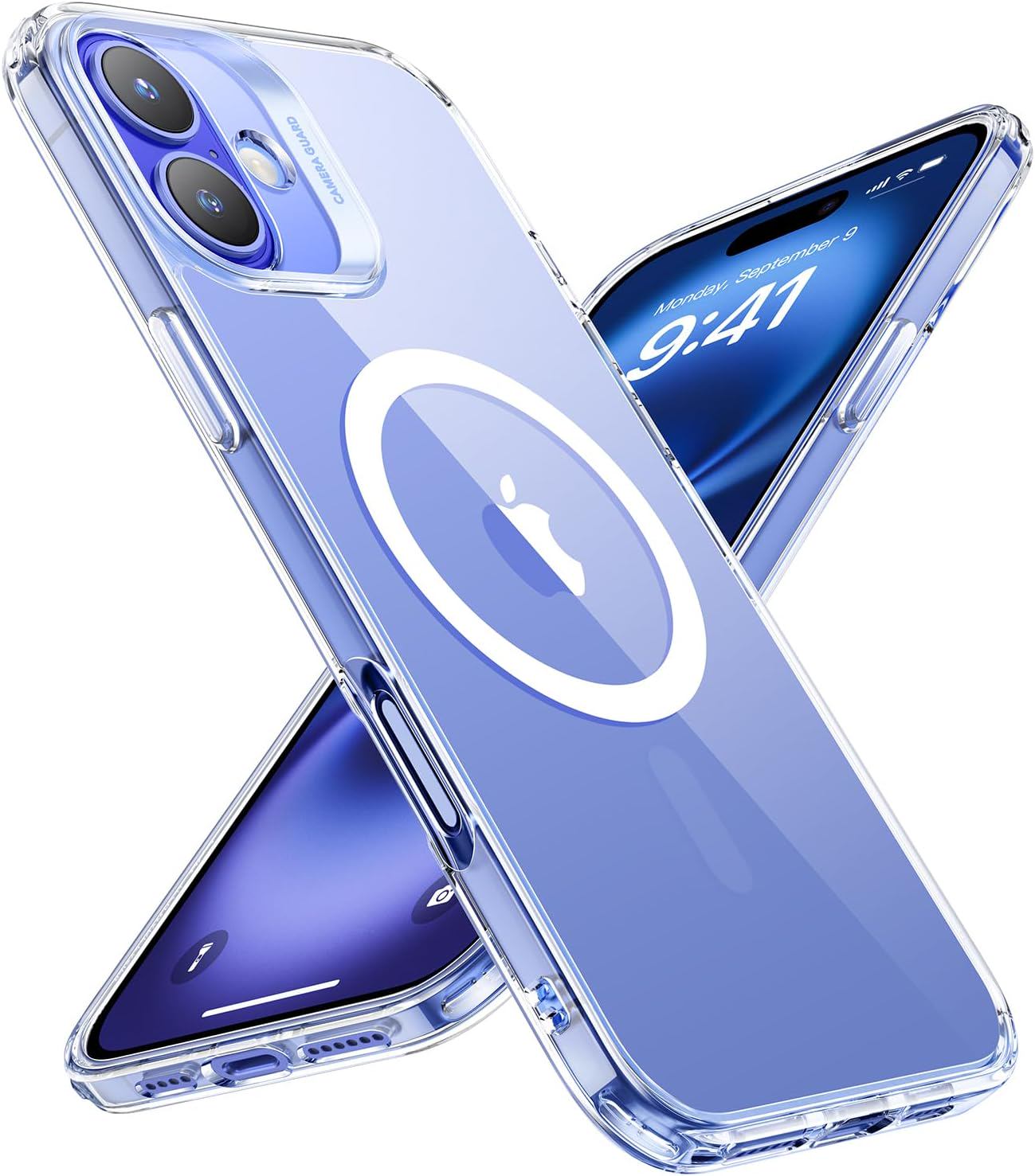 ESR for iPhone 16 Case, Translucent Matte Case, Compatible with MagSafe, Military-Grade Protection, Classic Series,Clear