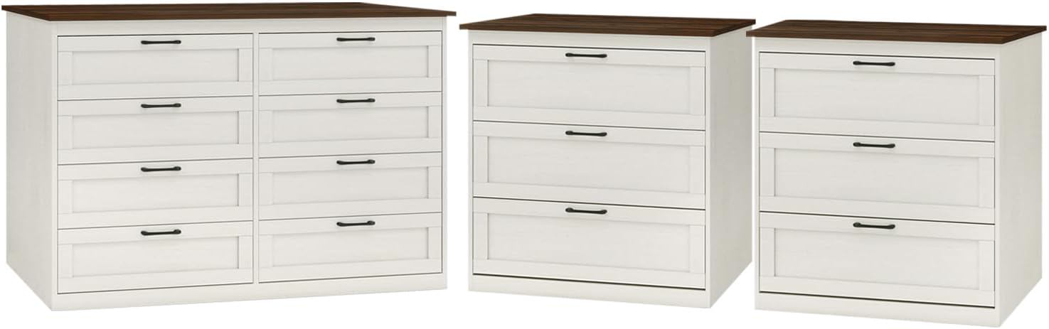 Vikiullf Dresser for Bedroom (8 Drawer + 3 Drawer+3 Drawer)